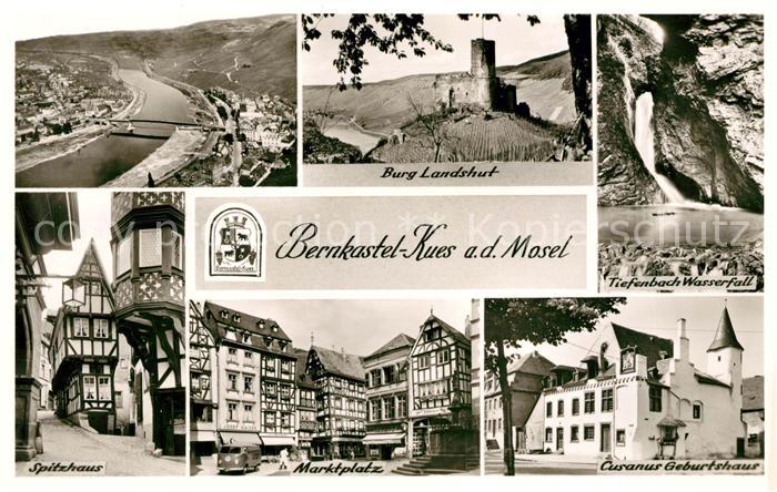 Bernkastel-Kues Burg Landshut Tiegenbach Wasserfall Cusanus Geburtshaus