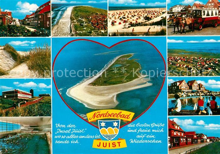 Juist Nordseebad Fliegeraufnahme Strand