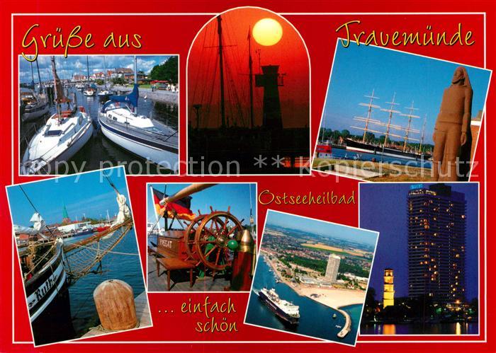 Travemuende Ostseebad Hafen Hochhaus Fliegeraufnahme