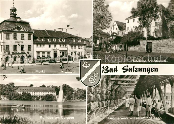 Bad Salzungen Hufeland-Sanatorium Gradierwerk Markt