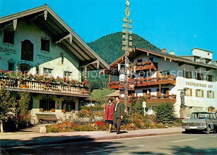Ruhpolding Dorfplatz Maibaum