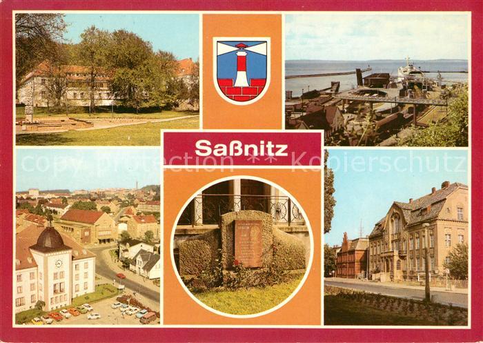 Sassnitz Ostseebad Ruegen Leningedenkstein Faehrhafen Schwedenfaehre Goetaland