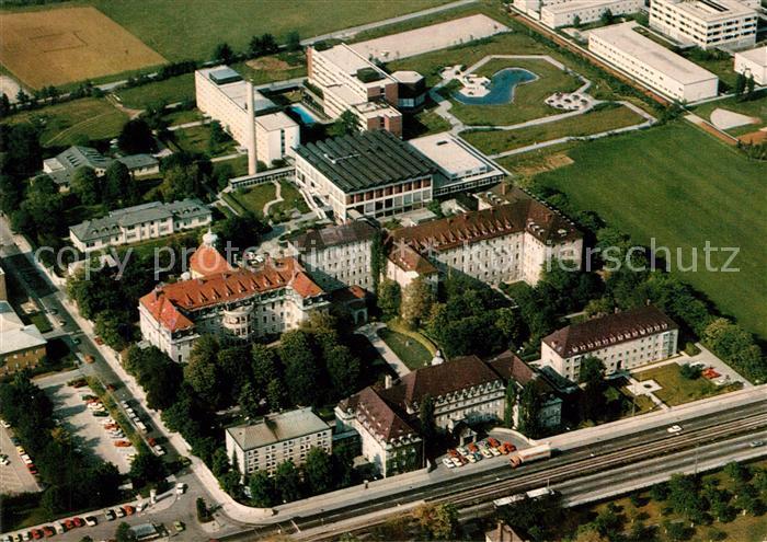 Muenchen Fliegeraufnahme Krankenhaus Dritten Ordens