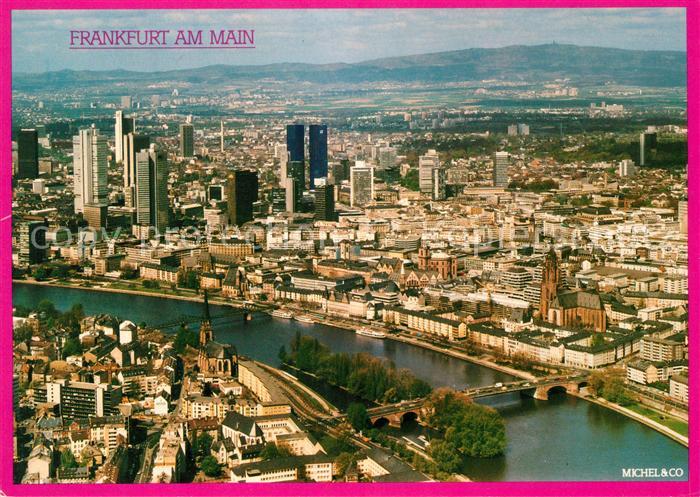 Frankfurt Main Fliegeraufnahme