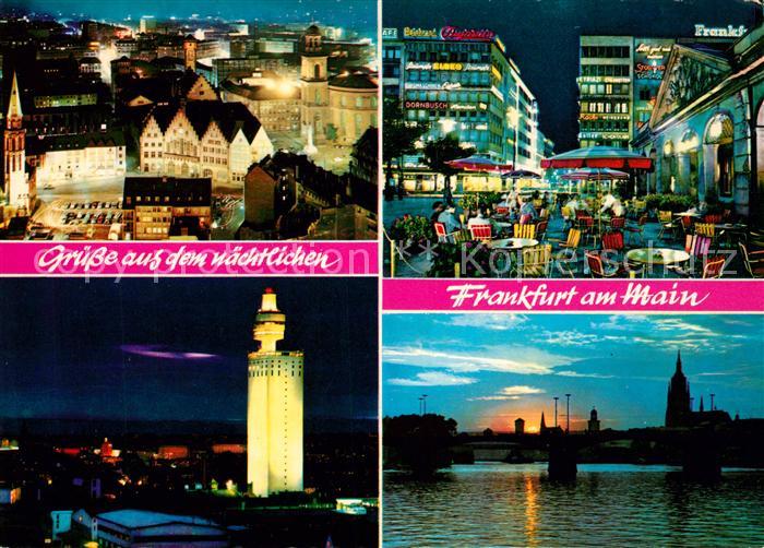 Frankfurt Main Roemer Hauptwache Henninger-Turm