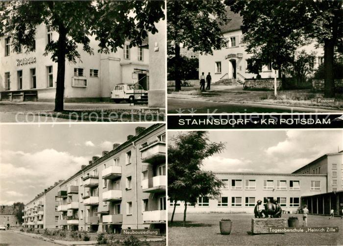 Stahnsdorf Rathaus Postamt Tagesoberschule Heinrich Zille