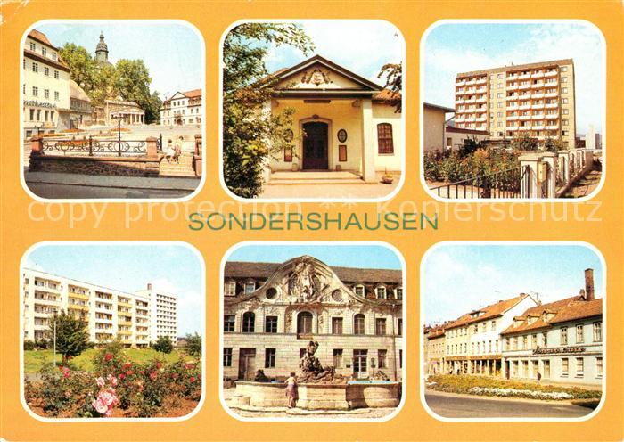 Sondershausen Thueringen Platz der Deutsch-Sowjetischen Freundschaft Schlosshof
