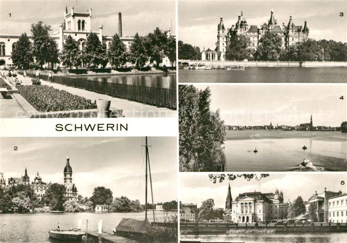 Schwerin Mecklenburg Pfaffenteich Schloss Ziegelsee