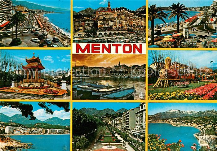 Menton Alpes Maritimes Teilansichten
