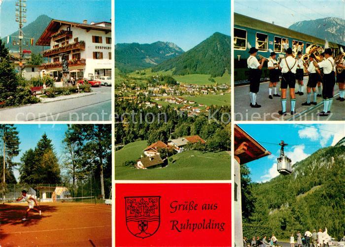Ruhpolding Trachtenkapelle Tennisplaetze Luftseilbahn