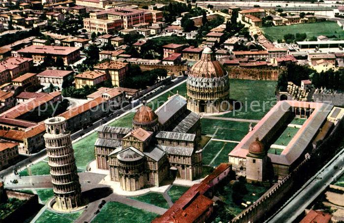 Pisa Fliegeraufnahme Schiefer-Turm Kirche