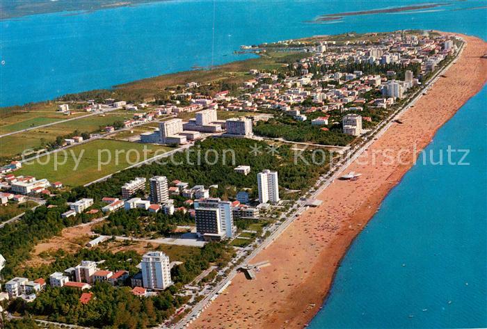 Lignano Sabbiadoro Fliegeraufnahme mit Strand