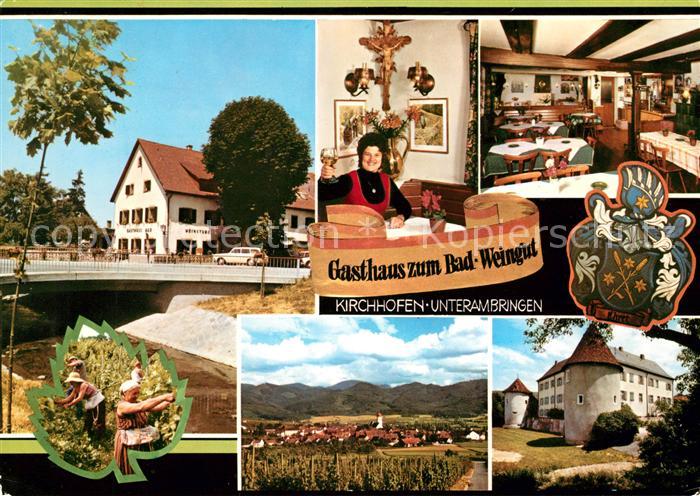 Kirchhofen Breisgau Gasthaus und Weinstube zum Bad