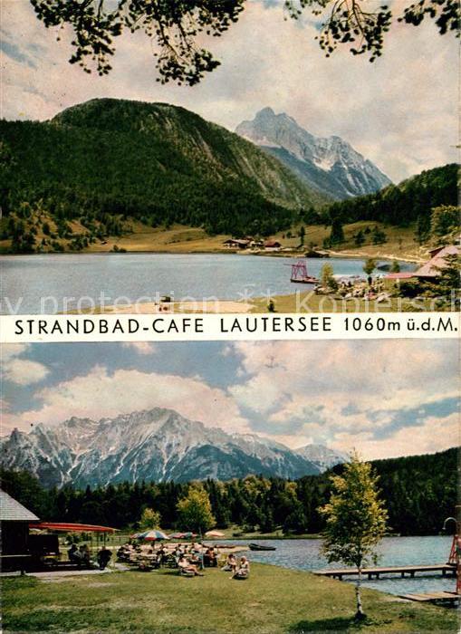 Lautersee Mittenwald Strandbad Cafe
