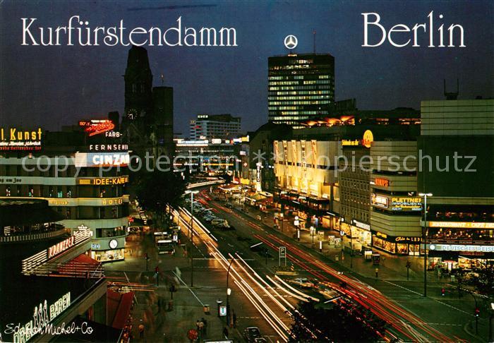 BERLIN  CITY Kurfuerstendamm bei Nacht