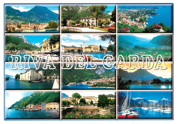 Riva del Garda Hafen Gardasee Fliegeraufnahme