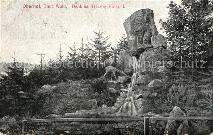 Oberhof Thueringen Denkmal Herzog Ernst II