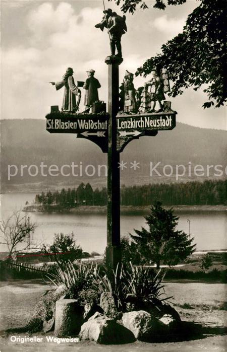 Schluchsee Origineller Wegweiser