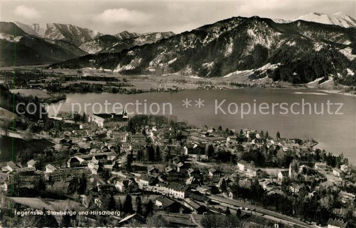 Tegernsee Blauberge und Hirschberg