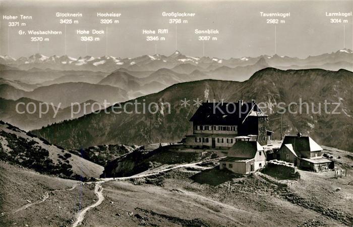 Rotwandhaus mit Grossglockner Fliegeraufnahme