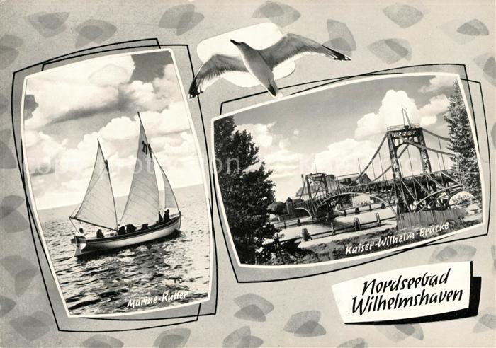 Wilhelmshaven Kaiser Wilhelm Bruecke Marine Kutter