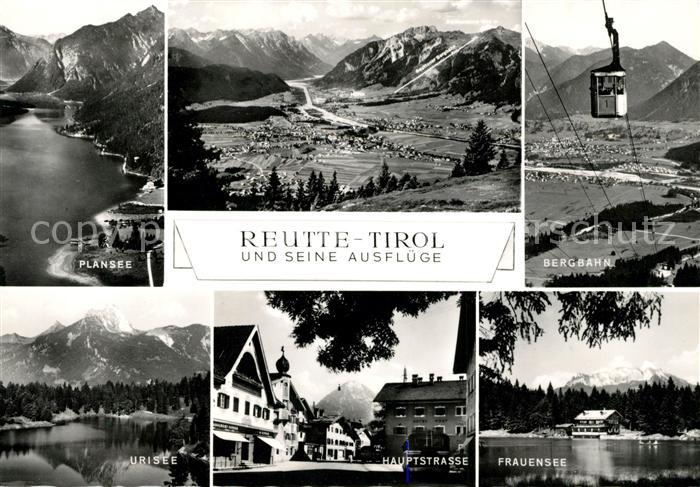 Reutte Tirol Plansee Panorama Bergbahn Urisee Hauptstrasse Frauensee