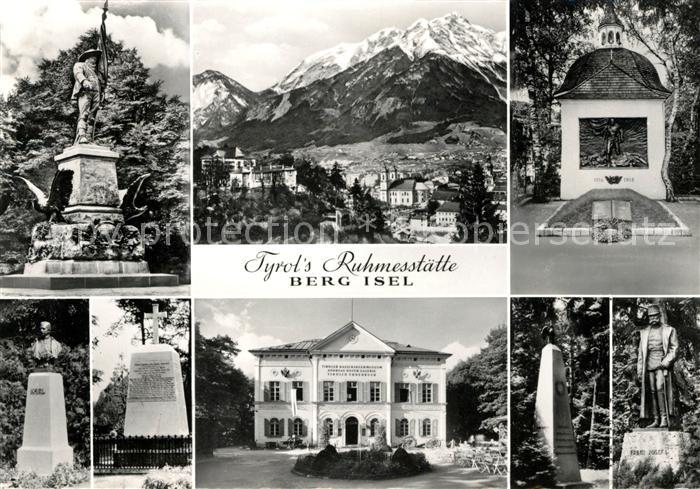 Berg Isel Tiroler Kaiserjaegermuseum Andreas Hofer Denkmal Panorama Denkmal Kais