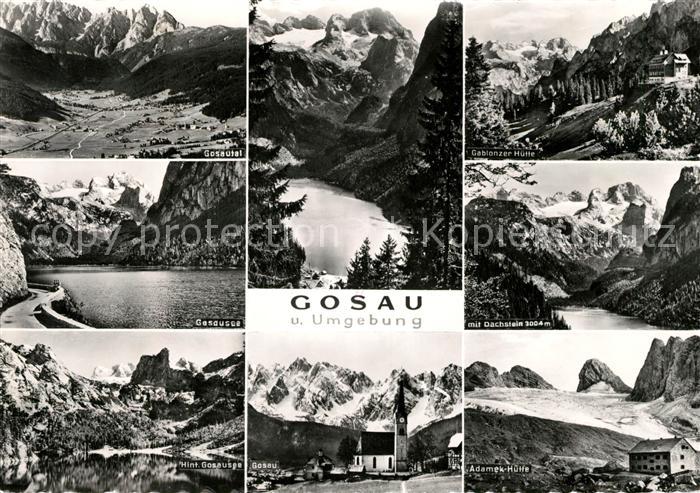 Gosau Oberoesterreich Gosautal Gosausee Minigolf Kirche Gablenzer Huette Dachste