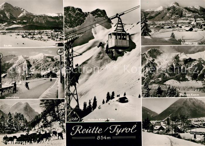 Reutte Tirol Lechaschau Hirschfuetterung Hahnenkammbahn Breitenwang Hahnenkamm O
