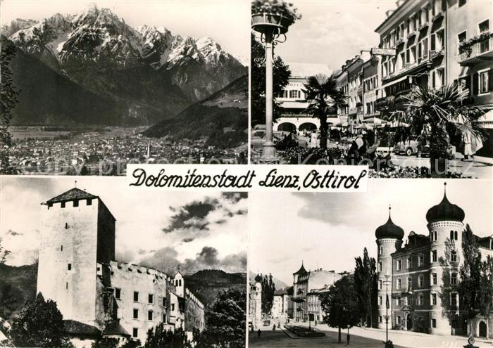 Lienz Tirol Panorama Ortsansichten Schloss