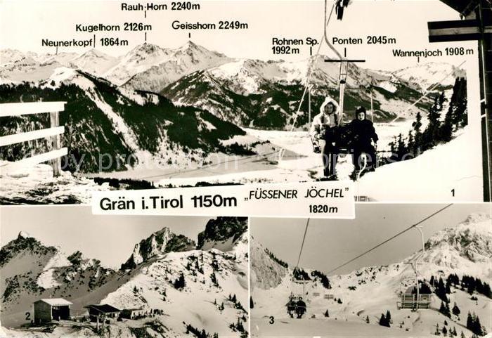 Graen Tirol Talblick Bergstation Fuessener aelpele Schartschrofen