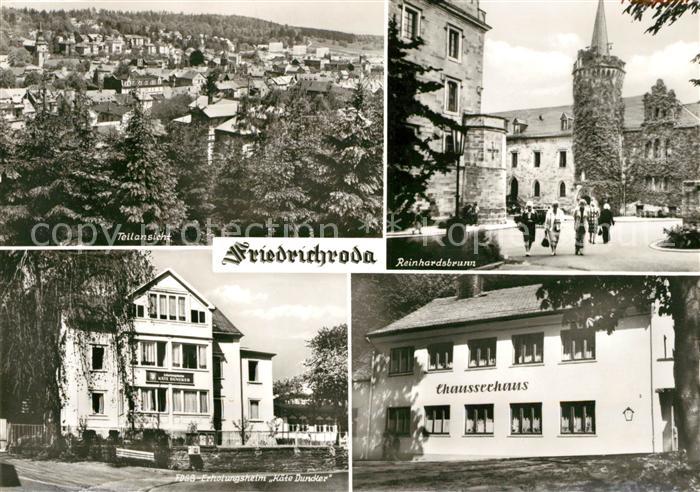 Friedrichroda Panorama Reinhardsbrunn FDGB Erholungsheim Kaete Duncker Chausseeh