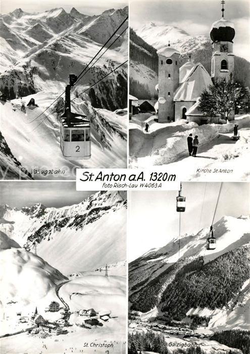 St Anton Arlberg Vallugabahn Kirche St Christoph Galzigbahn