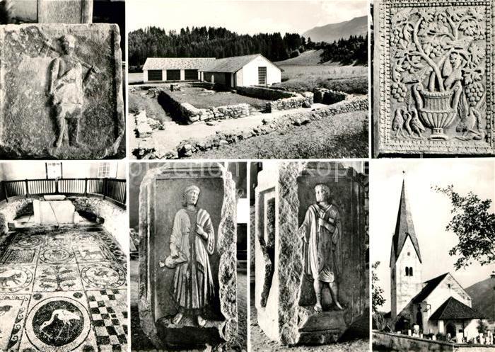 St Peter Klagenfurt Ausgrabungen von Teuernia in Holz mit Kirche St Peter
