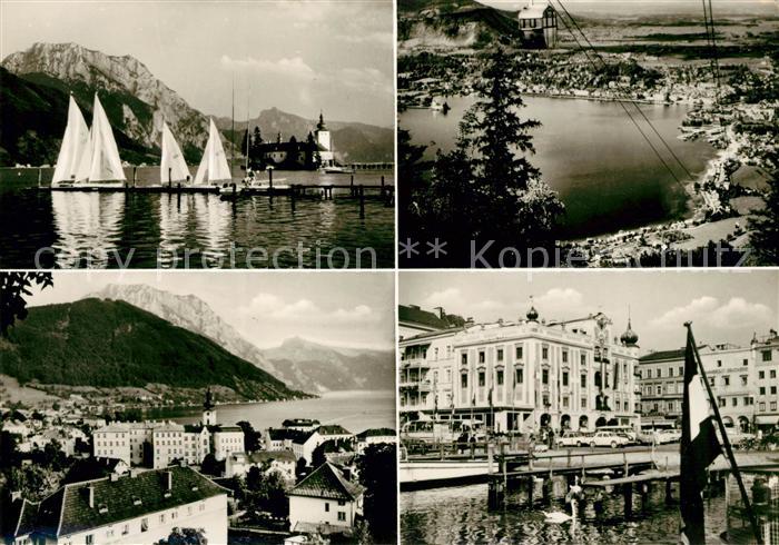 Gmunden Salzkammergut Seeschloss Ort Gruenbergseilbahn Traunstein Stadtplatz Rat
