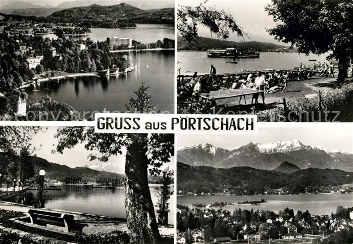 Poertschach Woerthersee Panorama Teilansichten
