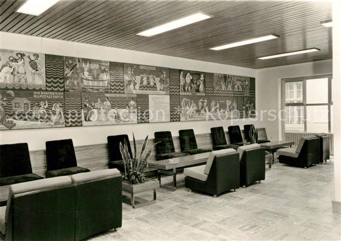 Kuehlungsborn Ostseebad Meerwasserschwimmhalle des FDGB Eingangshalle