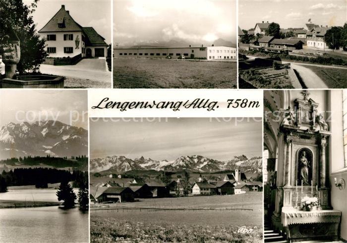 Lengenwang Brunnen Halle Panorama Altar