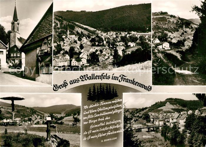 Wallenfels Oberfranken Kirche Panorama Park