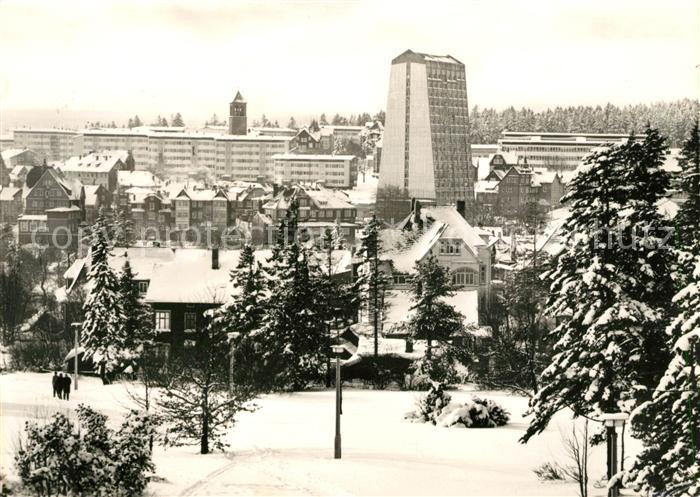 Oberhof Thueringen mit Hotel Rennsteig