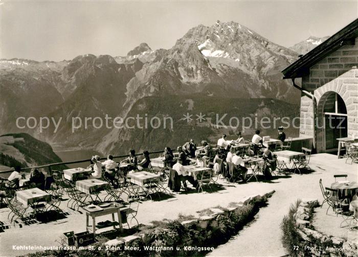 Kehlsteinhaus Terrasse Meer Watzmann Koenigssee