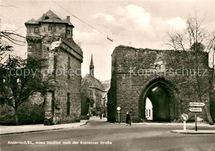 Andernach Altes Stadttor nach der Koblenzer Strasse