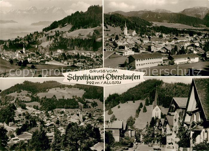Oberstaufen Oberallgaeu Bayern Orts und Teilansichten