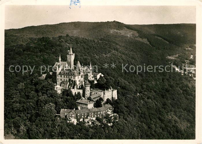 Wernigerode Harz Schloss Fliegeraufnahme