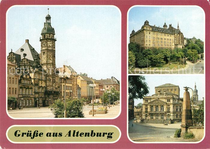 Altenburg Thueringen Rathaus Schloss Theater