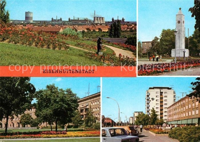 Eisenhuettenstadt Rosenhuegel Platz der DSF Wohnblock Leninallee