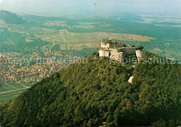 Neuffen Burg Hohen Neuffen Fliegeraufnahme