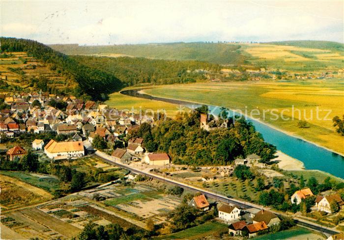 Polle Oberweser Fliegeraufnahme