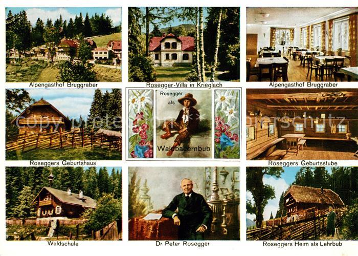 Alpl Alpengasthof Bruggraber Rosegger Villa Geburtshaus Geburtsstube Waldschule