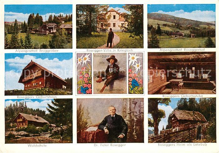 Krieglach Steiermark Alpengasthof Bruggraber Rosegger Villa Alpengasthof Rosegge